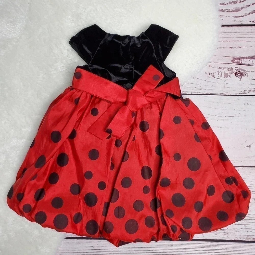 Rare Editions Cap Sleeve Bubble Dress 12 m
